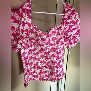 Anthropologie Smocked Top